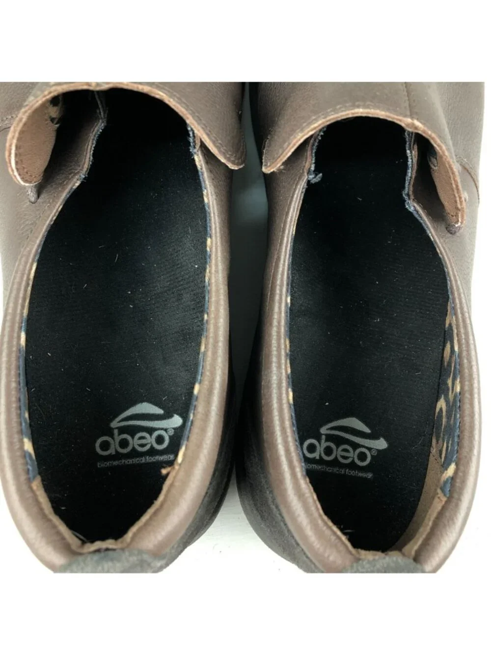 Abeo Women's Size 9 Eastbourne Brown Leather Slip On Comfort Shoes Loafers